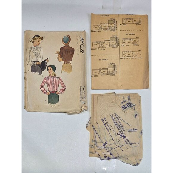 Vintage McCalls Sewing Patterns 50s-60s Mid Century Fashion Size 12 Cut Complete - Picture 4 of 7